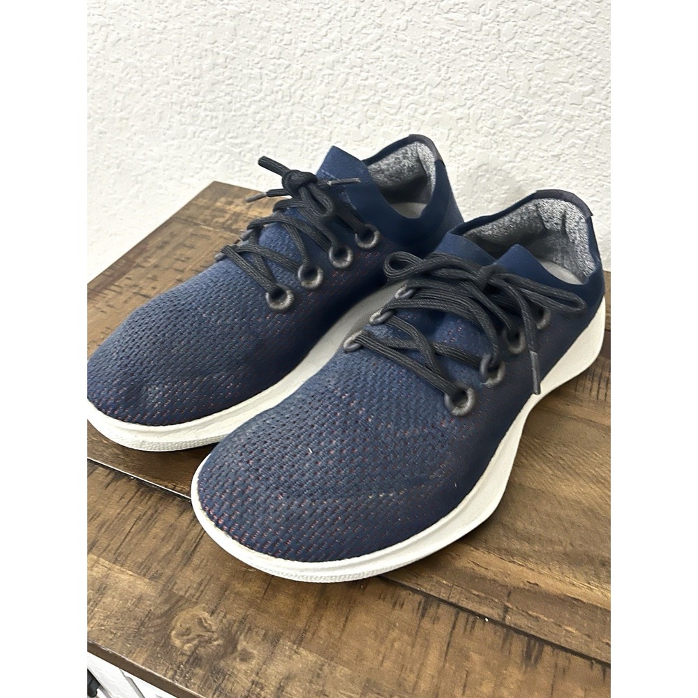 Allbirds Tree Dasher‎ Men's 12 Knit Low Top Running Sneakers Shoes Blue
